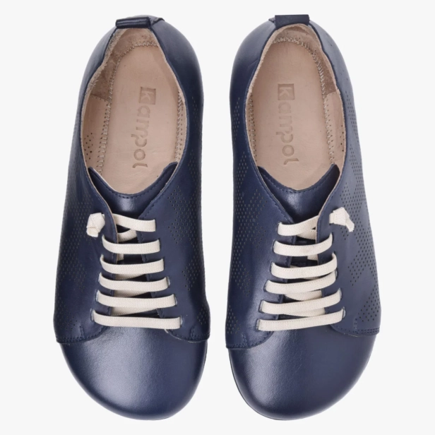 BAREFOOT BUTY DAMSKIE SKÓRZANE WSUWANE GRANATOWE KAMPOL 501 DO (3).webp