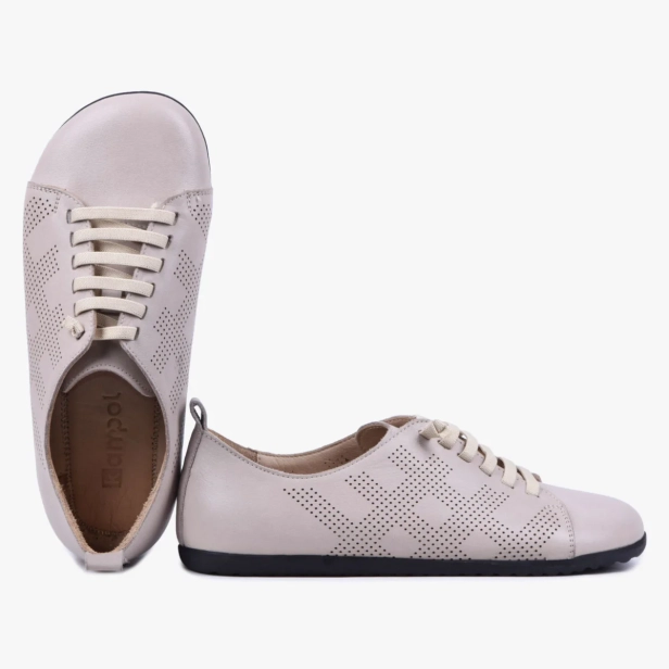 BAREFOOT BUTY DAMSKIE SKÓRZANE ELASTYCZNE BEŻOWE KAMPOL 501 SG (6).webp