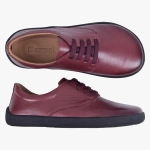 BAREFOOT BUTY SKÓRZANE DAMSKIE KLASYCZNE BORDOWE 025