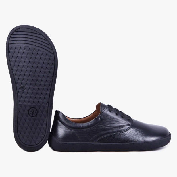 BUTY BAREFOOT DAMSKIE KLASYCZNE SKÓRZANE CZARNE KAMPOL 025 (6).webp