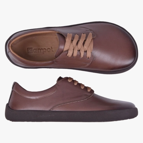 BAREFOOT BUTY KLASYCZNE SKÓRZANE SZEROKIE BRĄZOWE KAMPOLBUTY 025 (2).webp