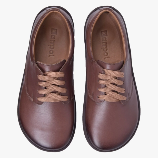 BAREFOOT BUTY KLASYCZNE SKÓRZANE SZEROKIE BRĄZOWE KAMPOLBUTY 025 (3).webp