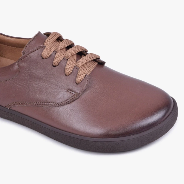 BAREFOOT BUTY KLASYCZNE SKÓRZANE SZEROKIE BRĄZOWE KAMPOLBUTY 025 (4).webp