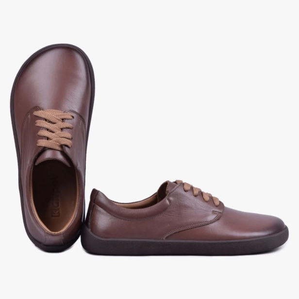 BAREFOOT BUTY KLASYCZNE SKÓRZANE SZEROKIE BRĄZOWE KAMPOLBUTY 025 (5).webp