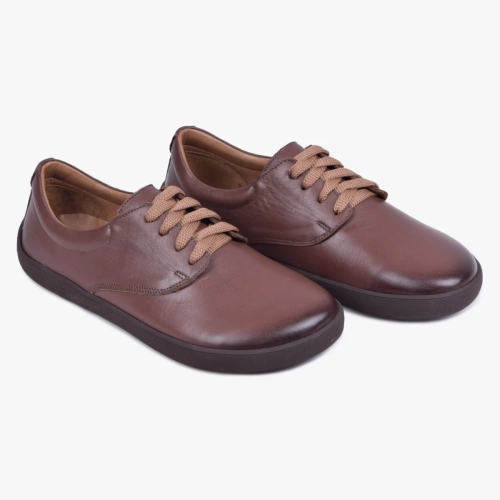 BAREFOOT BUTY KLASYCZNE SKÓRZANE SZEROKIE BRĄZOWE KAMPOLBUTY 025 (6).webp