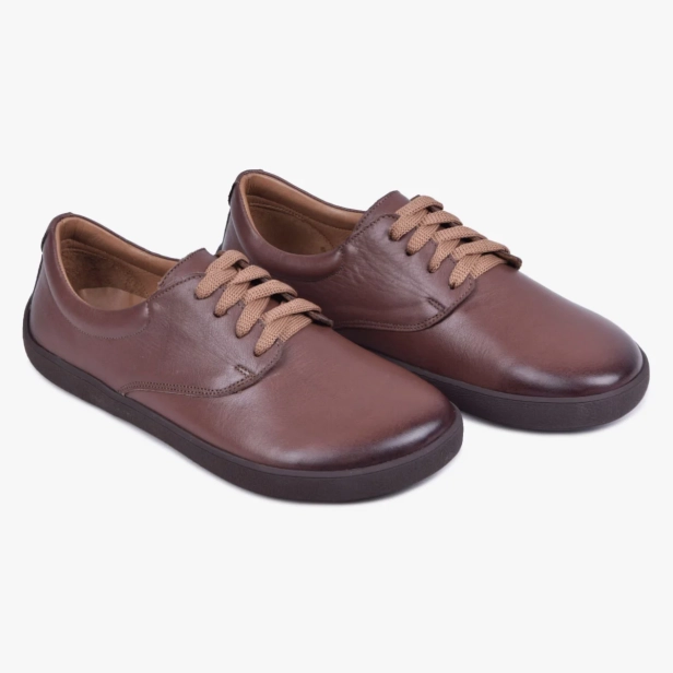 BAREFOOT BUTY KLASYCZNE SKÓRZANE SZEROKIE BRĄZOWE KAMPOLBUTY 025 (6).webp