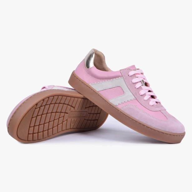BUTY DAMSKIE SNEAKERSY BAREFOOT SKORZANE SZEROKIE ROZOWE KAMPOL 506_21 (4).webp