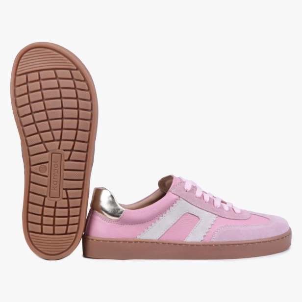 BUTY DAMSKIE SNEAKERSY BAREFOOT SKORZANE SZEROKIE ROZOWE KAMPOL 506_21 (8).webp