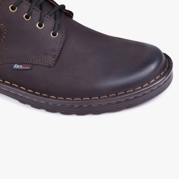 Buty męskie skórzane szerokie wygodne Kampol brązowe 11_4 (4).webp