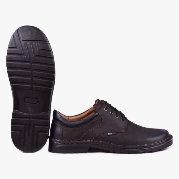 Buty męskie skórzane szerokie wygodne Kampol brązowe 11_4 (7).webp