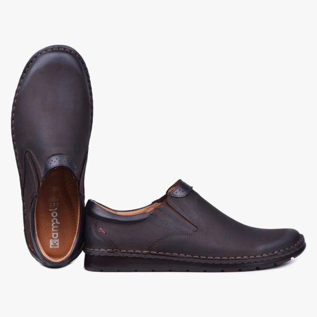 Buty męskie skórzane szerokie Kampol brązowe 20_4 (2).webp