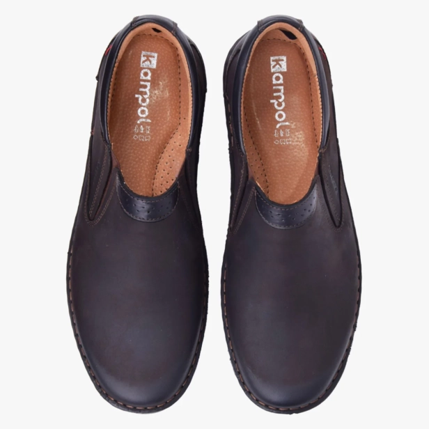 Buty męskie skórzane szerokie Kampol brązowe 20_4 (3).webp