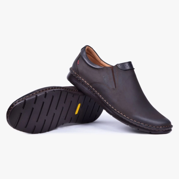 Buty męskie skórzane szerokie Kampol brązowe 20_4 (8).webp