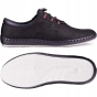 Buty na lato męskie czarne skórzane wsuwane Kampol 337_61 (7).webp