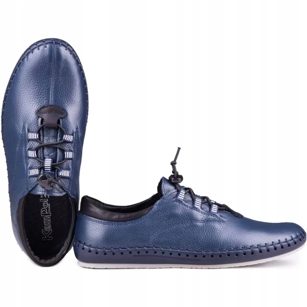 Buty męskie półbuty skózane granatowe Kampol 337_63 (1).webp