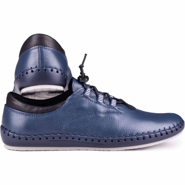 Buty męskie półbuty skózane granatowe Kampol 337_63 (2).webp