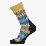 Skarpety trekkingowe w paski 80% wełny merino wielokolorowe WLG 667