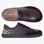 Barefoot buty damskie skórzane czekoladowe 500/65