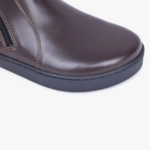 Sztyblety damskie zimowe barefoot skórzane brązowe Kampol 630_BR (3).webp