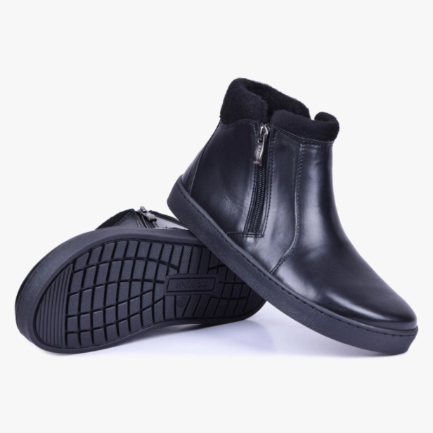 Buty zimowe barefoot trzewiki skórzane szerokie czarne Kampol 630_CZ (2).jpg