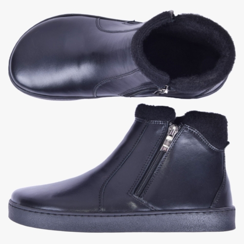 Buty zimowe barefoot trzewiki skórzane szerokie czarne Kampol 630_CZ (4).jpg