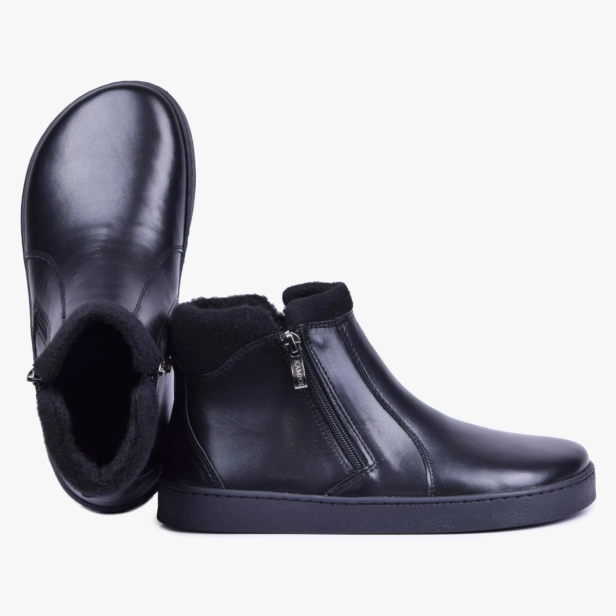 Buty zimowe barefoot trzewiki skórzane szerokie czarne Kampol 630_CZ (5).jpg