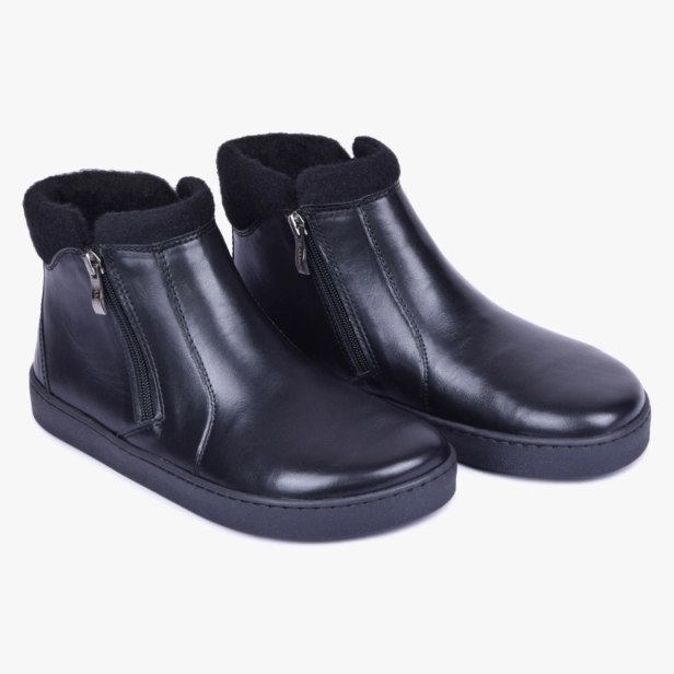Buty zimowe barefoot trzewiki skórzane szerokie czarne Kampol 630_CZ (10).jpg