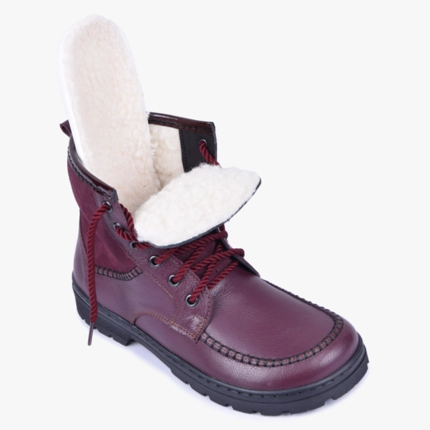 Trzewiki damskie barefoot like ocieplane zimowe bordowe Kampol 628_17 (8).jpg