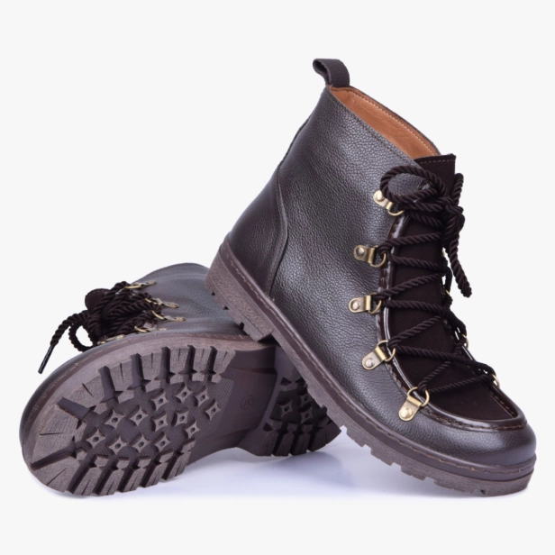 Zimowe buty damskie barefoot like anatomiczne brązowe 605 Kampol