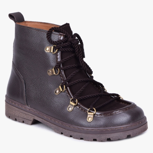 Zimowe buty damskie barefoot like anatomiczne brązowe 605 Kampol