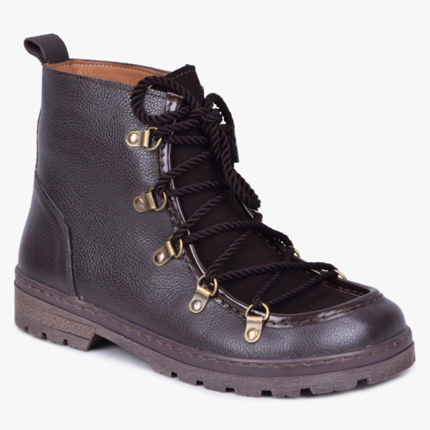 Zimowe buty damskie barefoot like anatomiczne brązowe 605 Kampol