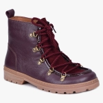 Damskie buty zimowe anatomiczne barefoot like bordo 605