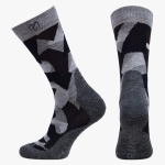 Skarpety sportowe z 80% wełny merino szare WOM 800