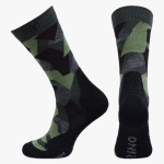 Skarpety z wełny merino 80% merynosa zielone WOM 620
