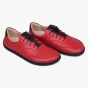 Buty minimalistyczne barefoot damskie skórzane czerwone Kampol (2).webp