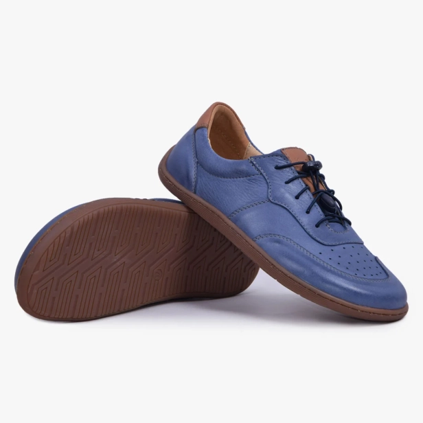 Buty damskie barefoot szerokie skórzane niebieskie Kampolbuty (6).webp