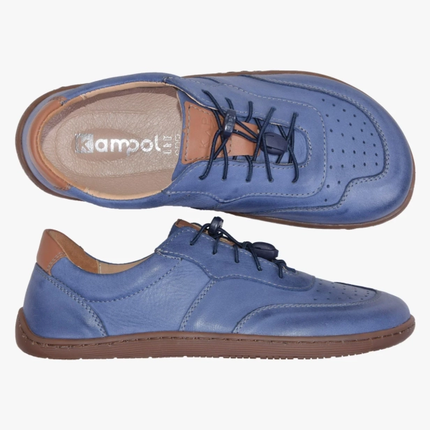 Buty damskie barefoot szerokie skórzane niebieskie Kampolbuty (8).webp